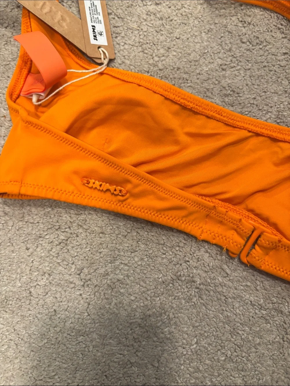 SKIMS Orange Bralette Swim Top